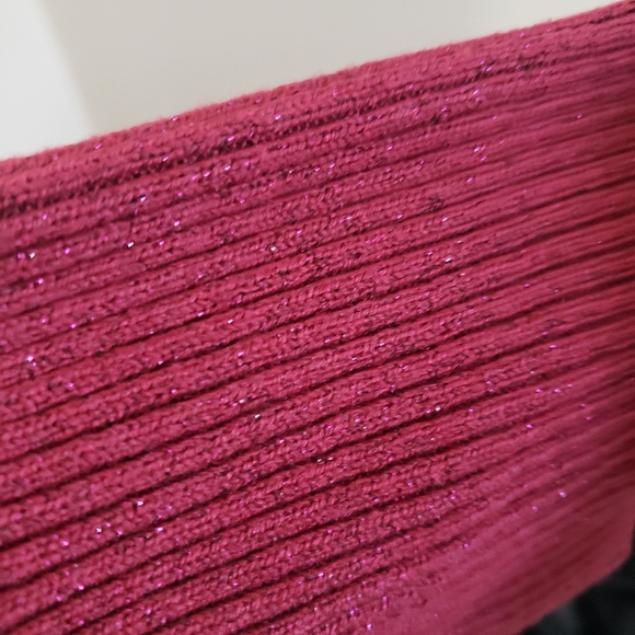 ⭐Apt 9 Womens Maroon Burgandy Wine Colored Knit Sweater Plus Size 1X - Picture 5 of 8